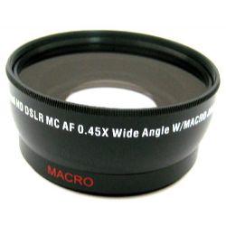 0.45X high definition Super Wide Angle lens W/ Macro attachment