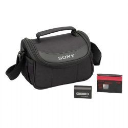 Sony ACCDVH Accessory Kit w/NPFH50 Battery, LCS-KHD Case & DVM60PRL Cassette for Sony MiniDV Camcorders 