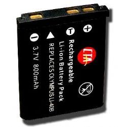 Olympus Li-40B/42B Equivalent Rechargeable Lithium Ion Battery (3.7 Volt, 800 Mah), 3 Year Warranty