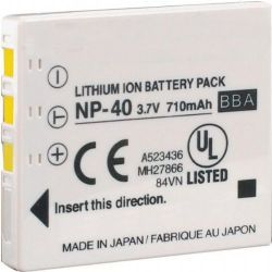 Fuji (NP-40) Equivalent High Capacity Lithium-Ion Battery (3.7V, 900mAh)