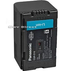 Panasonic CGR-D16 Lithium-Ion Battery Pack (7.2v, 1600mAh) - for Panasonic Mini DV Camcorders