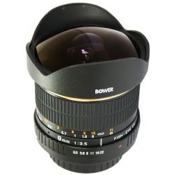 Bower Ultra Fast Wide Angle 8mm f/3.5 Fisheye Lens for Canon