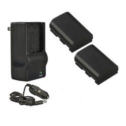 Canon Eos 5D Mark II High Capacity 'Intelligent' Batteries 2 Units AC/DC Travel Charger