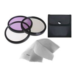 Canon EOS 60D High Grade Multi-Coated, Multi-Threaded, 3 Piece Lens Filter Kit (52mm) Made By Optics