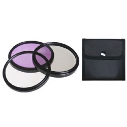 Canon EOS Rebel T1i High Grade Multi-Coated, Multi-Threaded, 3 Piece Lens Filter Kit (62mm) Made By Optics