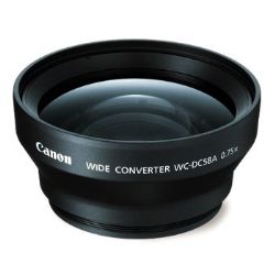 Canon WC-DC58A 58mm 0.75x Wide Angle Converter Lens for Powershot S2IS, S3IS, S5IS, & Pro 1 Digital Camera