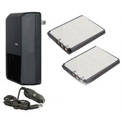 JVC Everio GZ-V500 High Capacity Intelligent Batteries (2 Units) + AC/DC Travel Charger