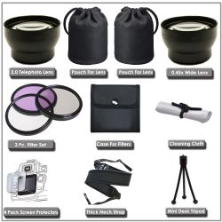 Lens & Filter Set For Canon Powershot S3 IS & S5 IS