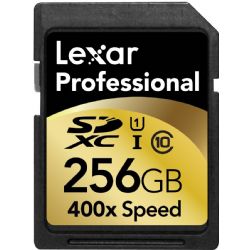Lexar Professional 400x 256GB SDXC UHS-I Flash Memory Card