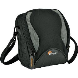 Lowepro Apex 60 AW All-Weather Camera Pouch - for Ultra-Compact Camera or Ultra-Compact Video Camera and Accessories (Black)