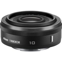 Nikon 1 Nikkor 10mm f/2.8 Lens (Black) for CX Format