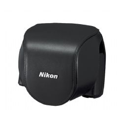 Nikon Leather Body Case For Nikon 1 V2 - Black