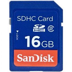 SanDisk 16 GB Class 2 SDHC Flash Memory Card