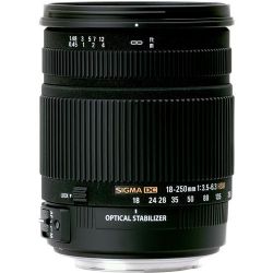 Sigma 18-250mm f/3.5-6.3 DC OS HSM Autofocus Zoom Lens For Canon Camera