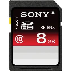 Sony 8GB SDHC Memory Card Class 10