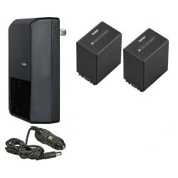 Sony HDR Series High Capacity Smart Batteries (2 Units) + AC/DC Travel Charger