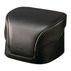 Sony LCS HG Case for digital photo camera - Black Polyurethane, Leather