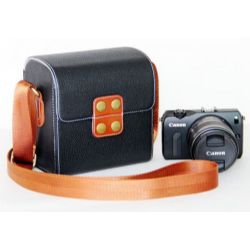 Vintage Leather Case Bag For Canon Powershot SX500 IS Digital Camera #2
