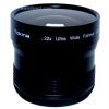Digital 0.22x Wide Angle/Fisheye Lens For Video & Digital Thread Sizes 43/46/52/55 & 58mm (Black Finish)