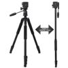 72-Inch Full Size Convertible Tripod/Monopod with Quick Release (Black)