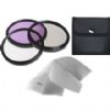 Canon EOS 60D High Grade Multi-Coated, Multi-Threaded, 3 Piece Lens Filter Kit (52mm) Made By Optics