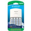 Sanyo NEW 1500 eneloop 4 Pack AA Ni-MH Pre-Charged Rechargeable Batteries with Charger