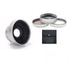 Sony Handycam DCR-DVD408 High Definition 0.45x Wide Angle Lens w/Macro (37mm) + 3 Piece Lens Filter Kit (37mm) +